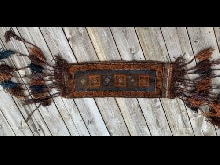 très ancien tapis de selle - afghan - servant au décor des chameaux -