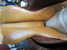 Selle d'équitation en cuir de qualité labellisé Vegetal tanned - 17 pouces