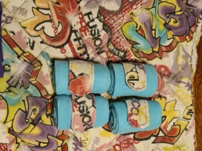 Ensemble tapis de selle et bandes de polo